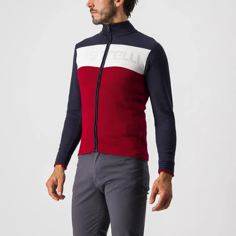 Castelli Armando Sweater in Blue/Red/White