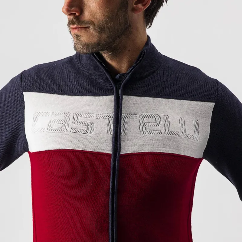 Castelli Armando Sweater in Blue/Red/White-2