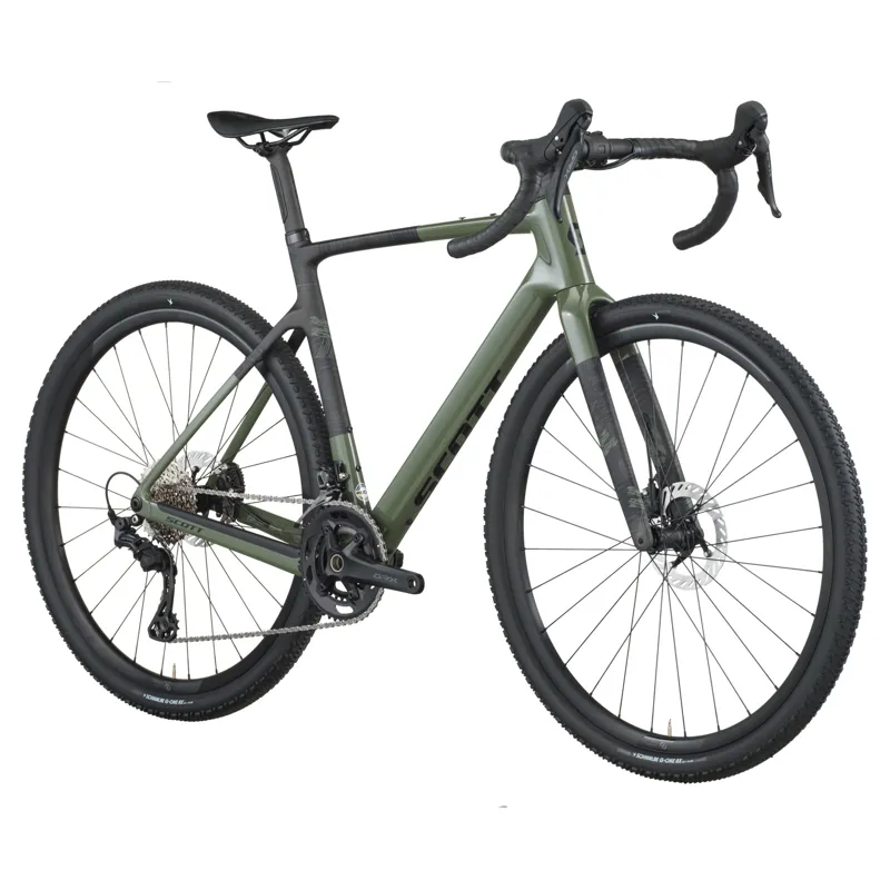 2026 Scott Addict Gravel 40 Gravel Bike in Wenge Green-1