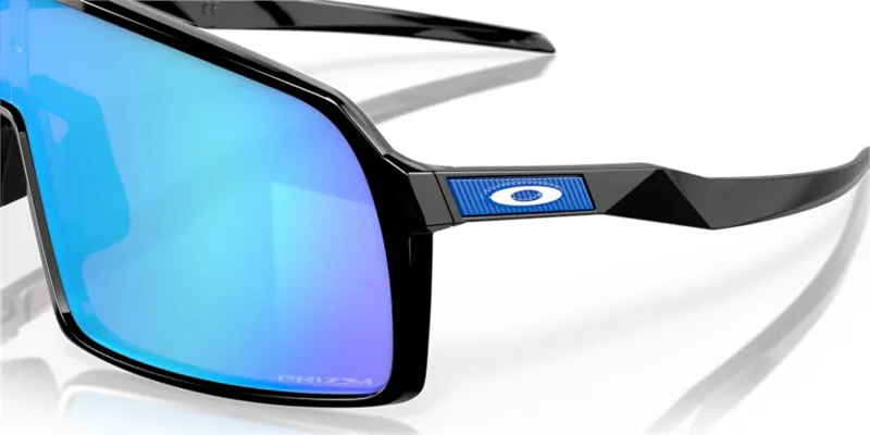 Oakley Sutro Sunglasses in Polished Black with PRIZM Sapphire Lens-2