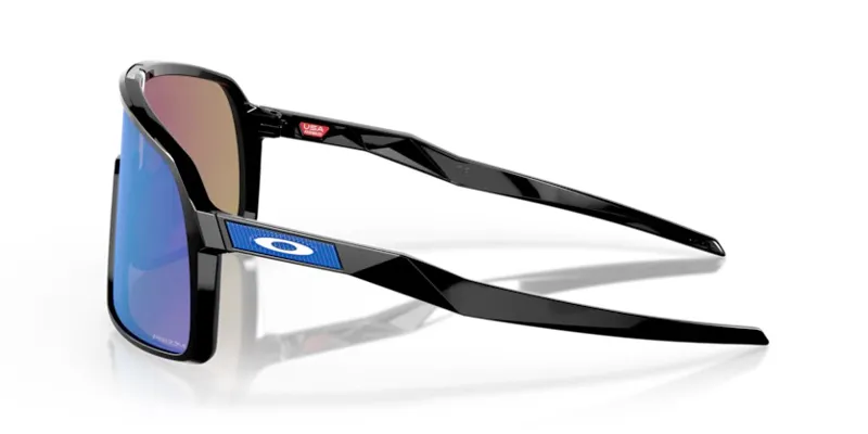 Oakley Sutro Sunglasses in Polished Black with PRIZM Sapphire Lens-1