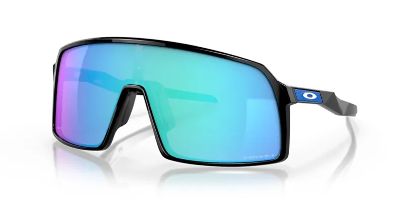 Oakley Sutro Sunglasses in Polished Black with PRIZM Sapphire Lens