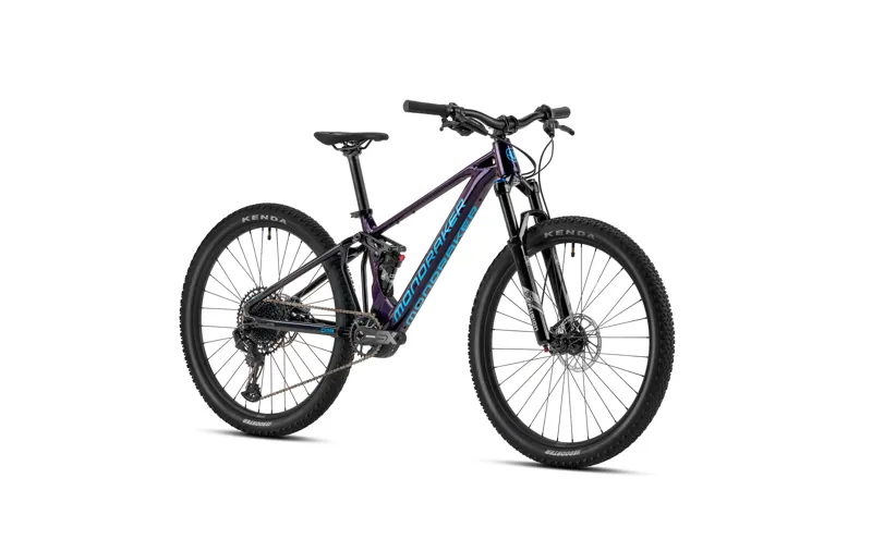 Mondraker F-Play 26 Kids Electric Bike in Purple and Blue -1