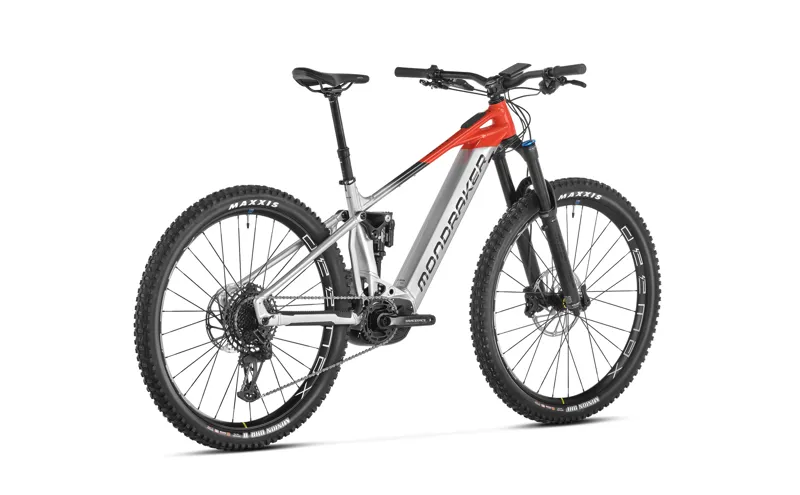2024 Mondraker Crafty R Electric Mountain Bike in Silver and Red-2