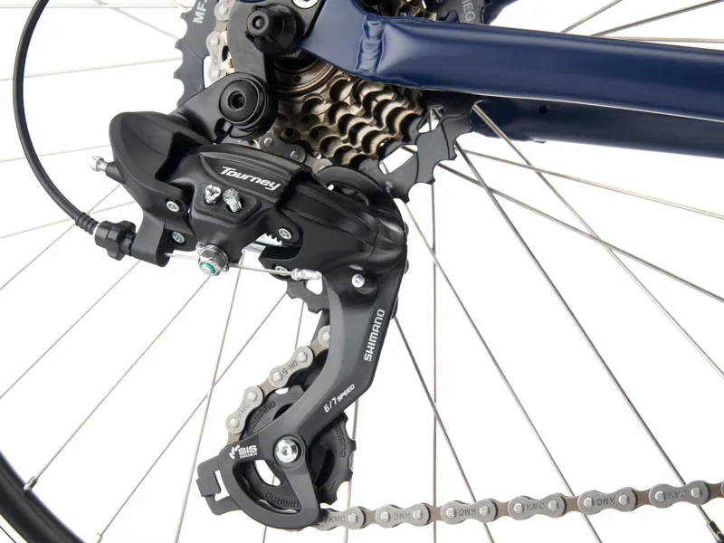 2025 Kona Hula 24 Inch Kids Mountain Bike in Matte Midnight/Blue-Grey-7