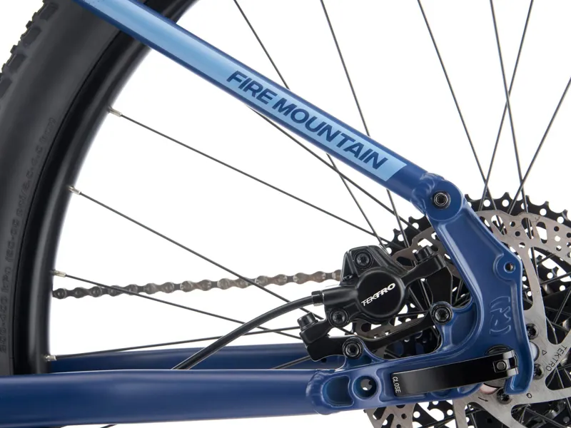 Kona Fire Mountain Hardtail Mountain Bike in Matte Midnight Blue-9