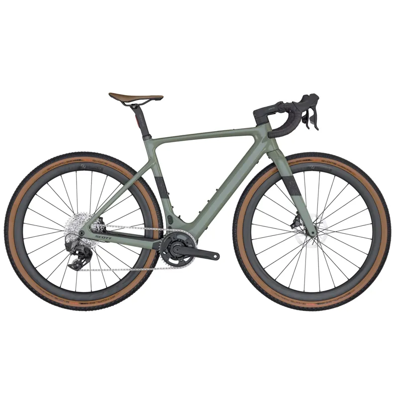 2025 Scott Solace Gravel eRide 20 Electric Gravel Bike in Green