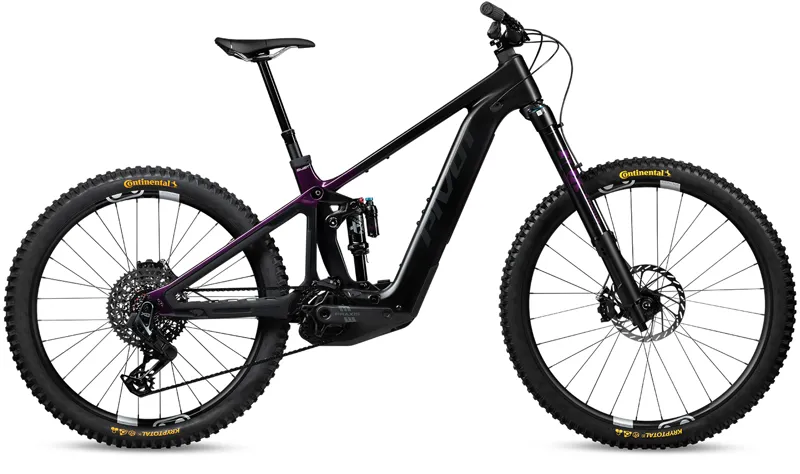 2026 Pivot Shuttle LT Pro Electric Mountain Bike in Black/Royal Purple