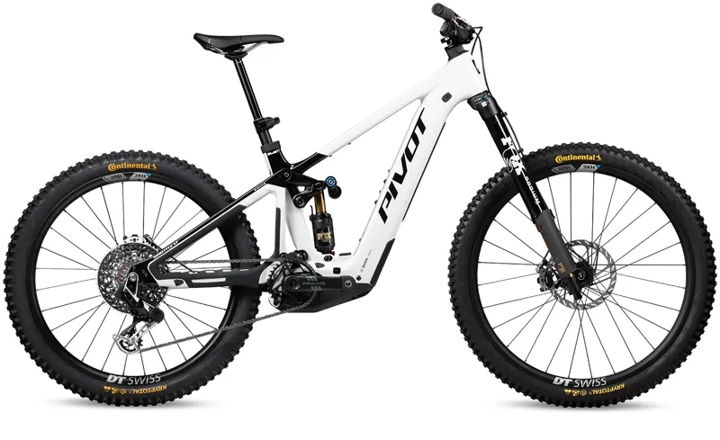 2026 Pivot Shuttle LT Team Electric Mountain Bike in Stone Cold White