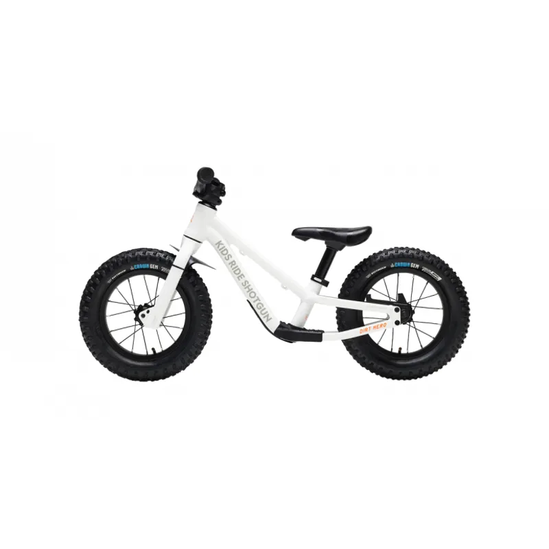 Kids Ride Shotgun Dirt Hero 12inch Kids Balance Bike in White