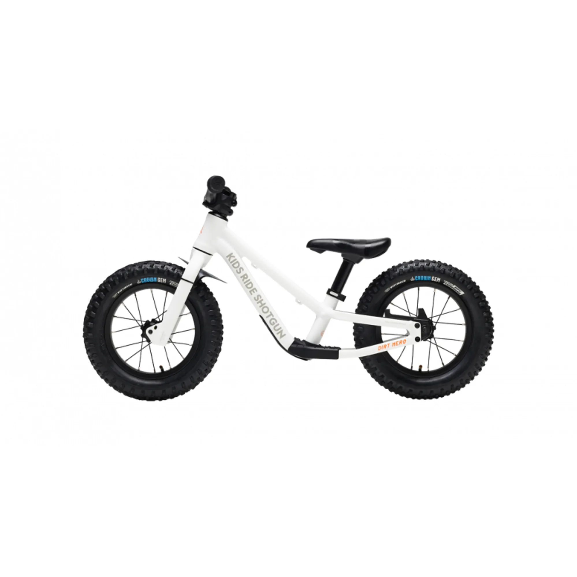 Kids Ride Shotgun Dirt Hero White 12inch