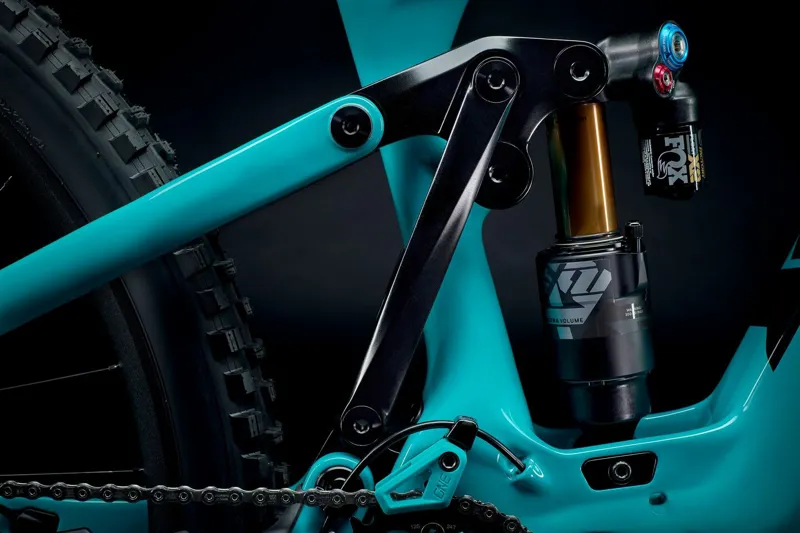 2022 Yeti 160E T-Series T1 Electric Mountain Bike Bike in Turquoise-3