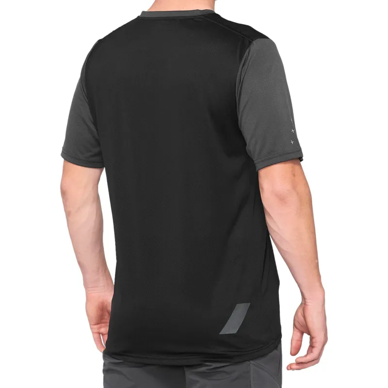100% Ridecamp Jersey in Charcoal/Black-1