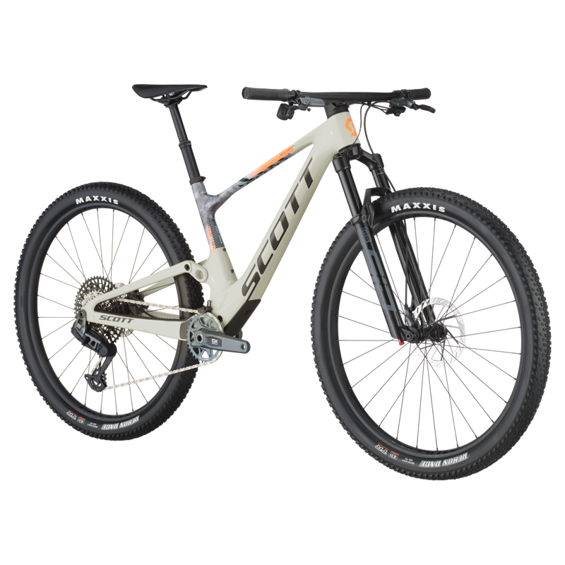 2025 Scott Spark RC Team Issue Mountain Bike in Pastel Grey/Dim Grey-1