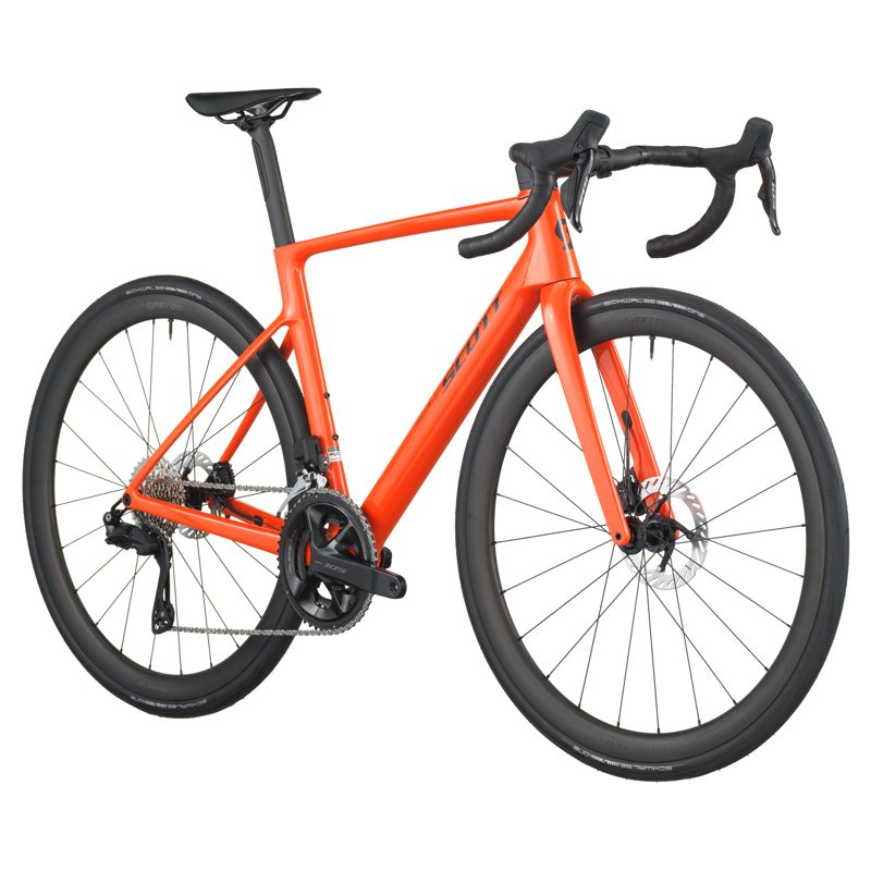 2026 Scott Addict RC 30 Carbon Road Bike in Flame Orange-1