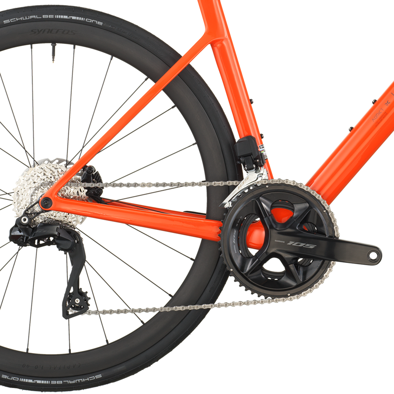 2026 Scott Addict RC 30 Carbon Road Bike in Flame Orange-3