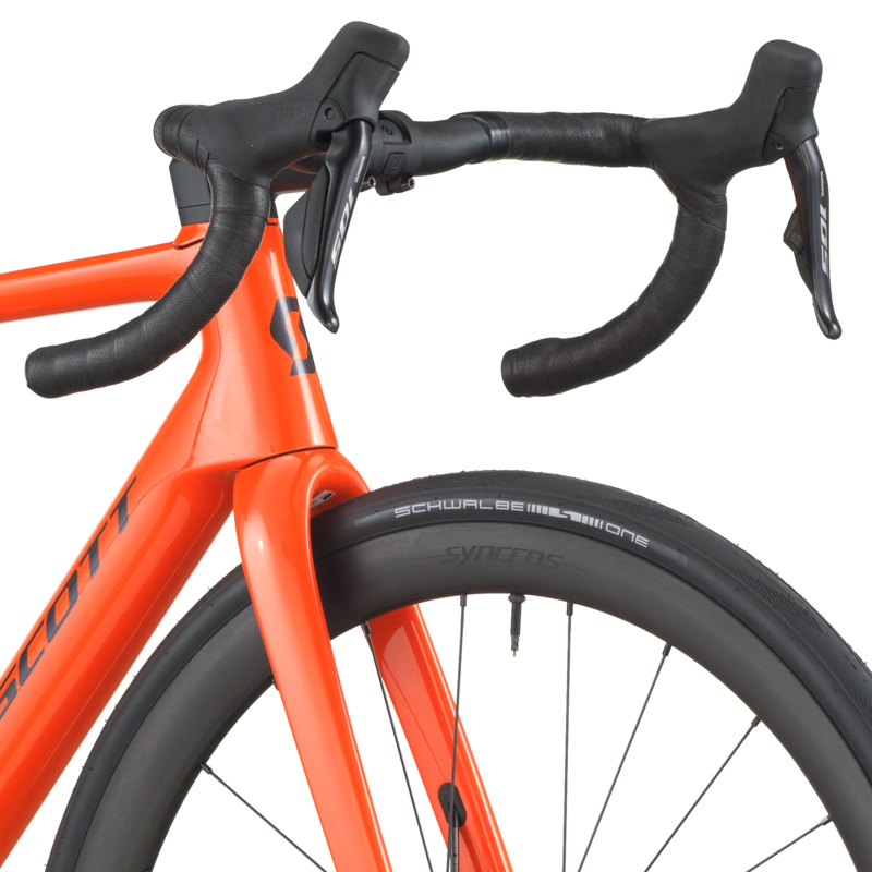 2026 Scott Addict RC 30 Carbon Road Bike in Flame Orange-4