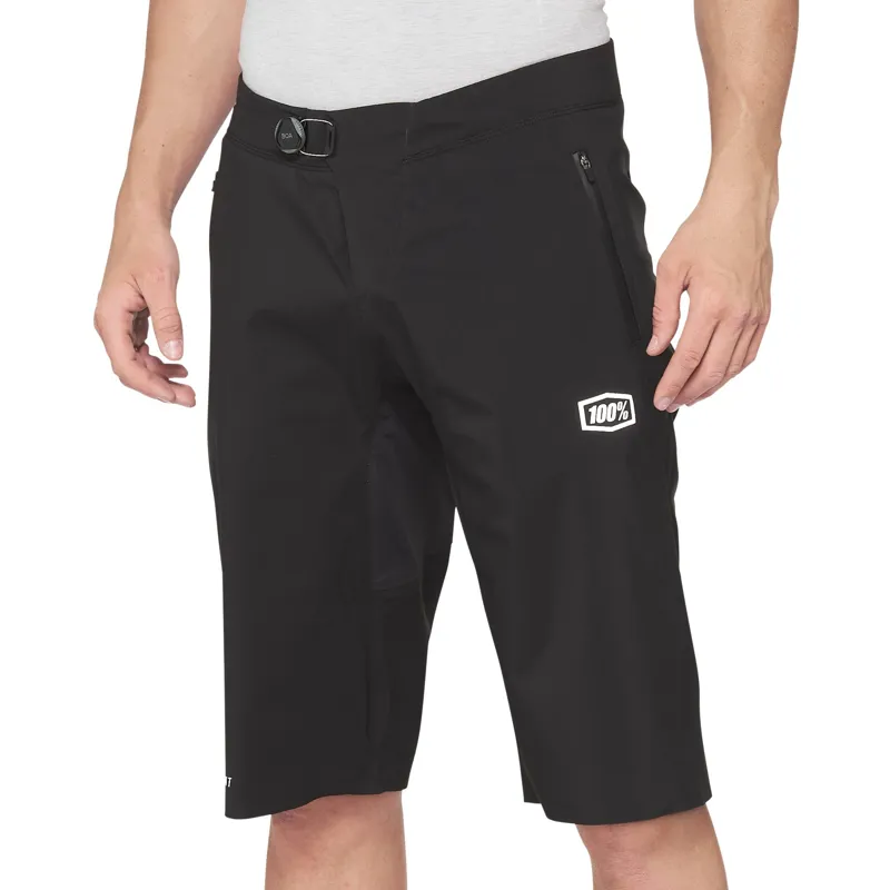 100% Hydromatic Waterproof MTB Shorts in Black