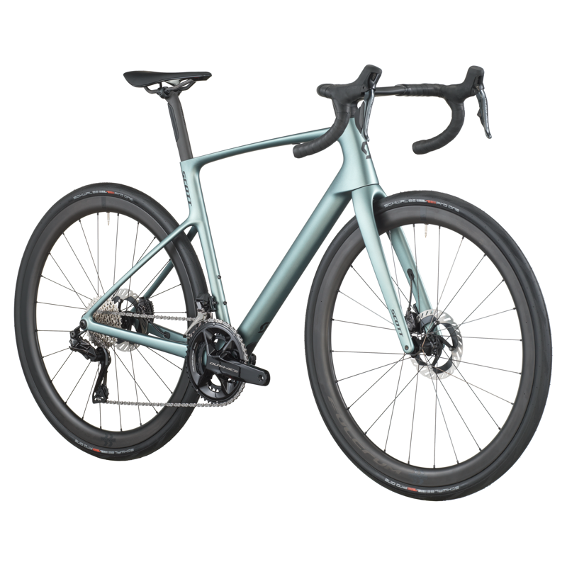 2026 Scott Addict Premium Carbon Road Bike in Whale Grey-1