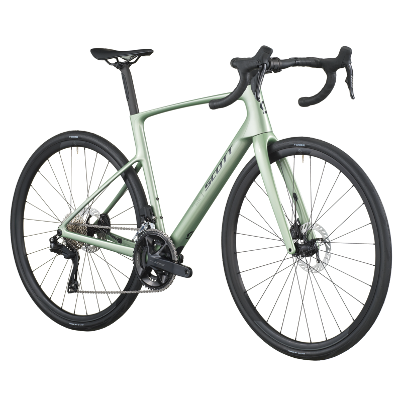 2026 Scott Addict 40 Carbon Road Bike in Reseda Green-1