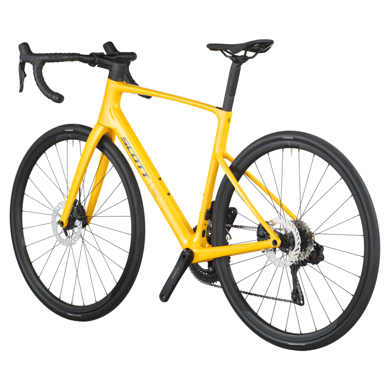 2026 Scott Addict 40 Carbon Road Bike in Vivid Yellow-2