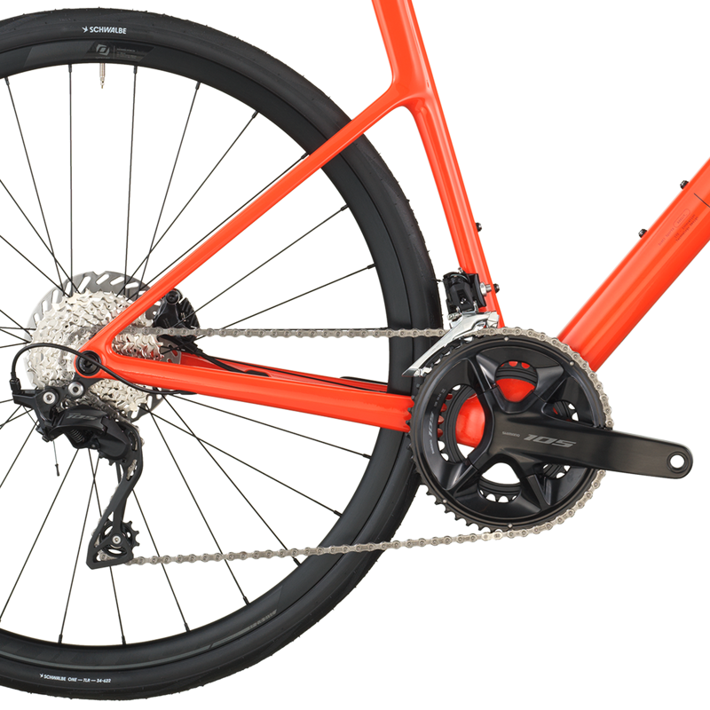 2026 Scott Addict 50 Carbon Road Bike in Flame Orange-3