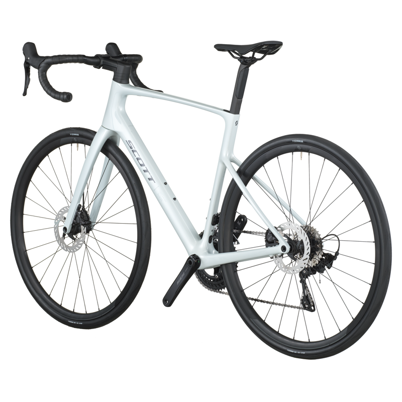 2026 Scott Addict 50 Carbon Road Bike in Cumulus White-2