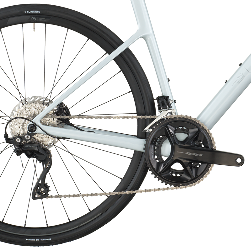 2026 Scott Addict 50 Carbon Road Bike in Cumulus White-3