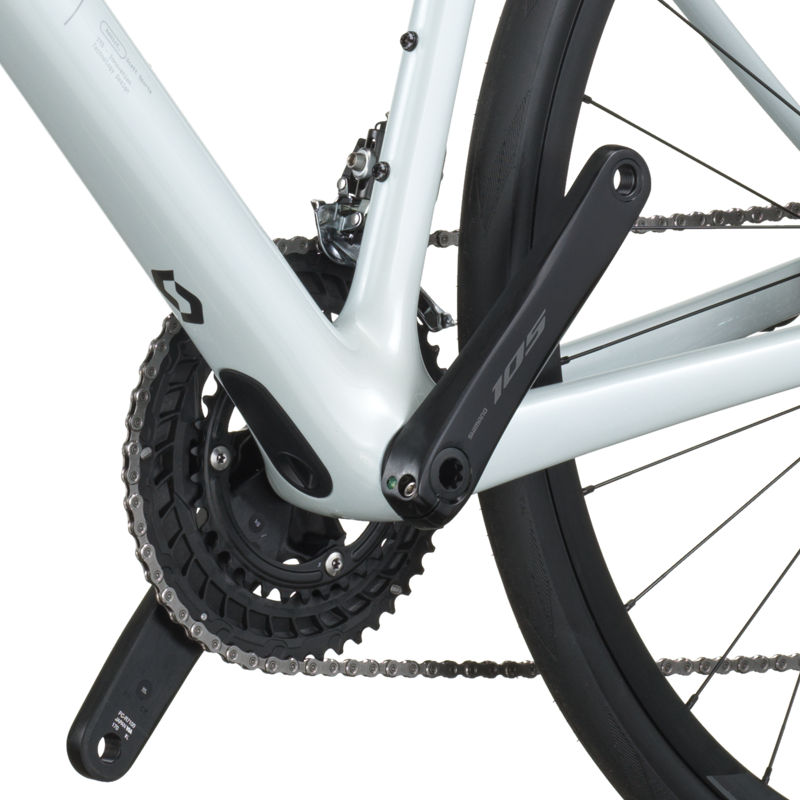 2026 Scott Addict 50 Carbon Road Bike in Cumulus White-5