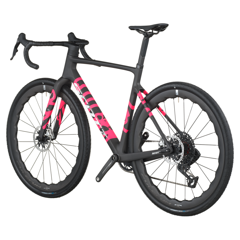 2026 Scott Addict Gravel RC Bike in Carbon Black/Pink-2