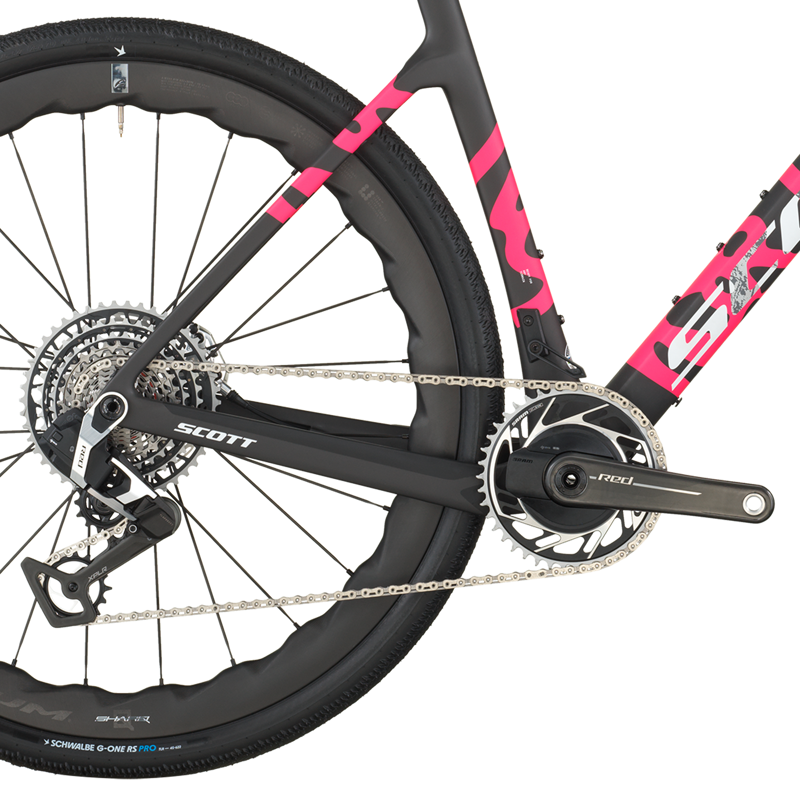 2026 Scott Addict Gravel RC Bike in Carbon Black/Pink-3