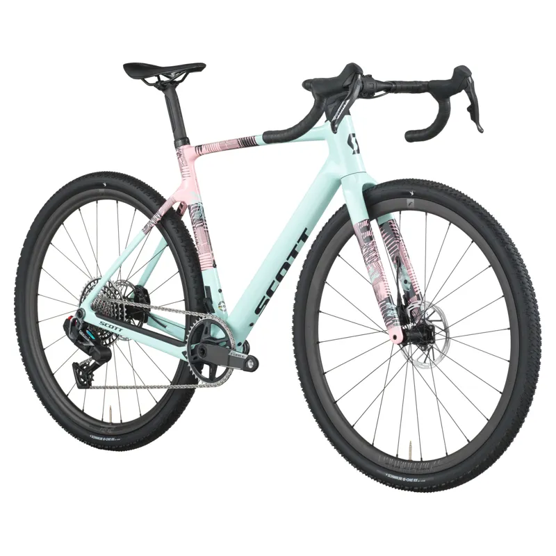 2026 Scott Addict 10 Gravel Bike in Gelato Blue/Gelato Pink-1