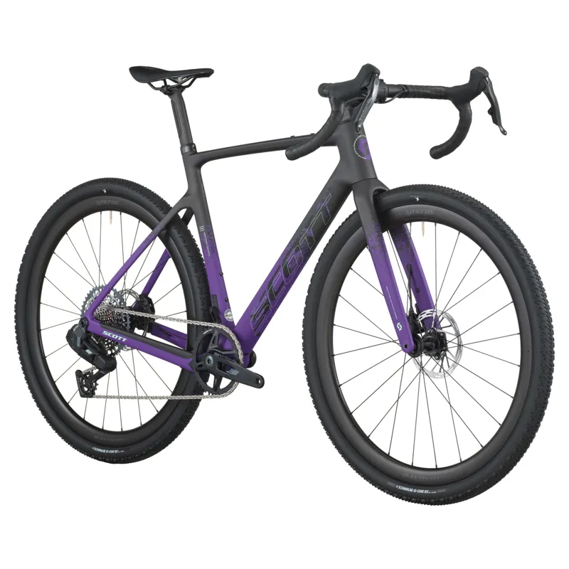 2026 Scott Addict 20 Gravel Bike in Carbon Black/Indigo Purple-1
