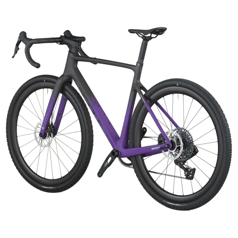 2026 Scott Addict 20 Gravel Bike in Carbon Black/Indigo Purple-2