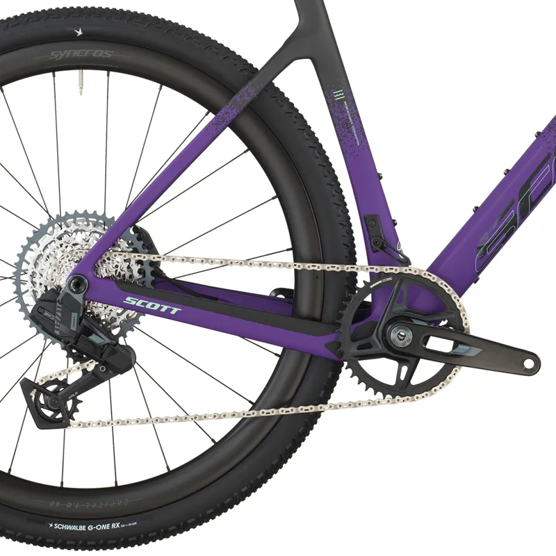2026 Scott Addict 20 Gravel Bike in Carbon Black/Indigo Purple-3