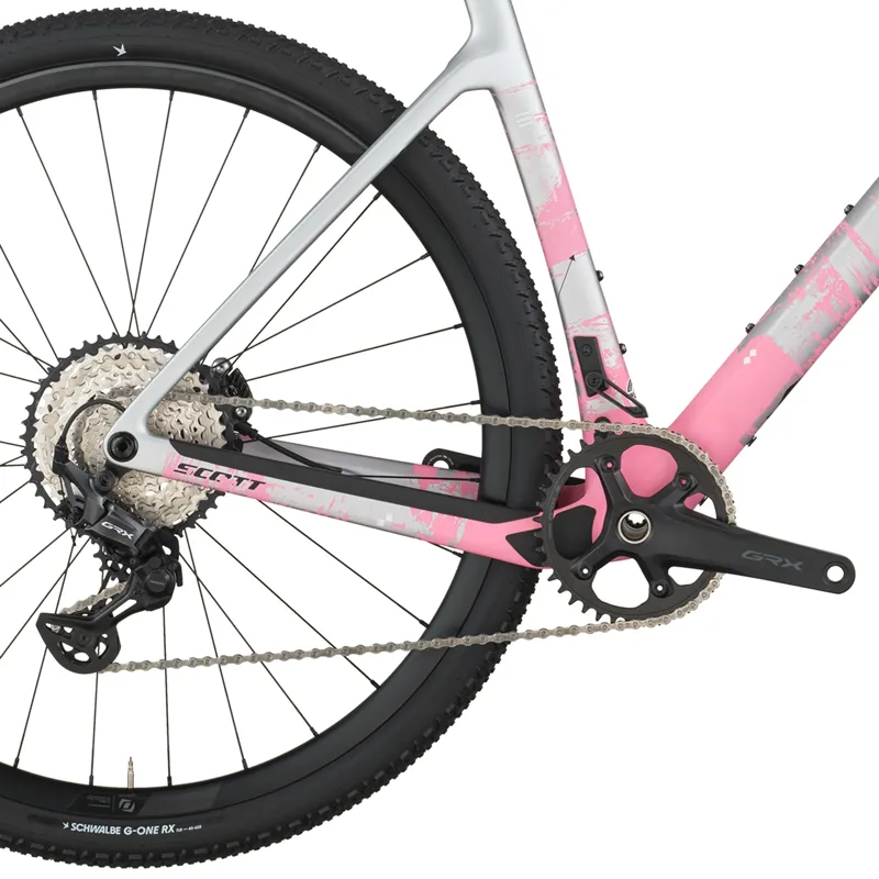2026 Scott Addict 30 Gravel Bike in Carbon Grey/Pink-3
