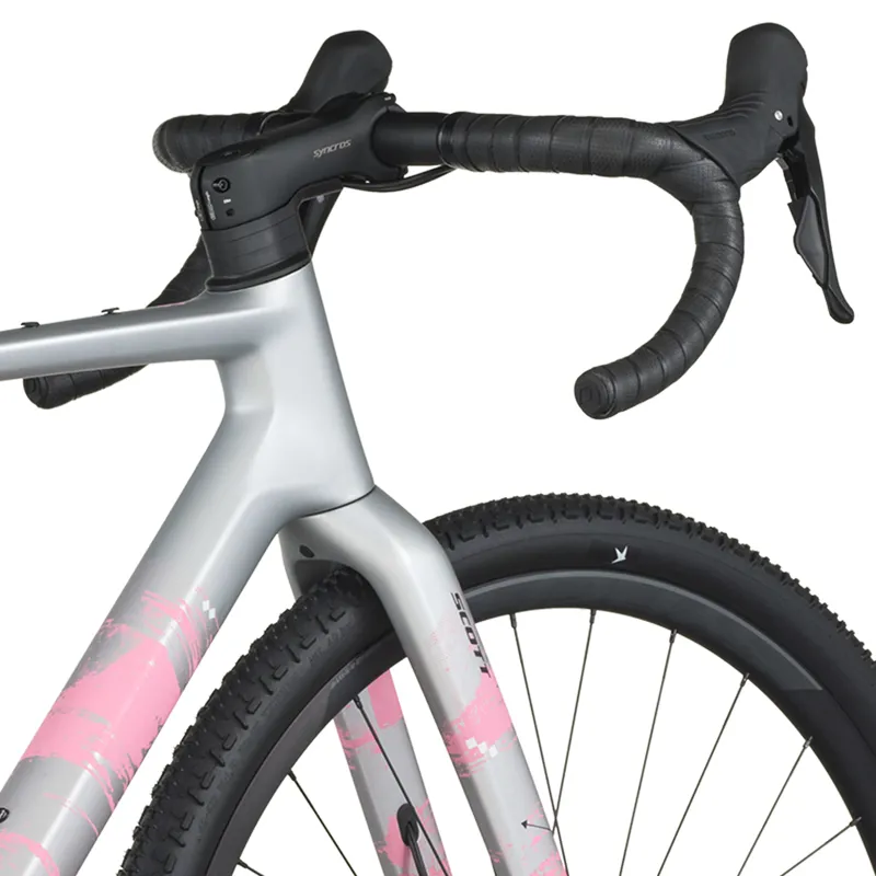 2026 Scott Addict 30 Gravel Bike in Carbon Grey/Pink-4