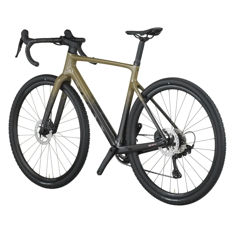 2026 Scott Addict Gravel 40 Gravel Bike in Kaki Green/Carbon Black-2