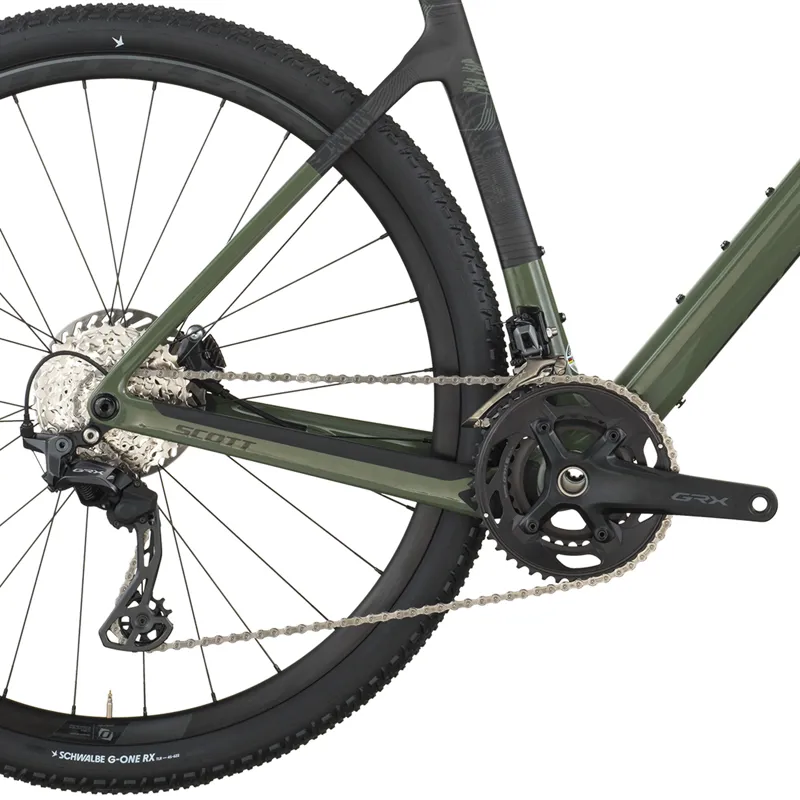 2026 Scott Addict Gravel 40 Gravel Bike in Wenge Green-3
