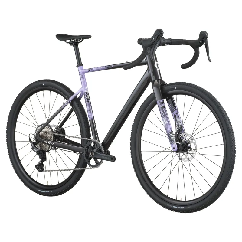 2026 Scott Speedster 10 Gravel Bike in Carbon Black/Tulip Purple-1