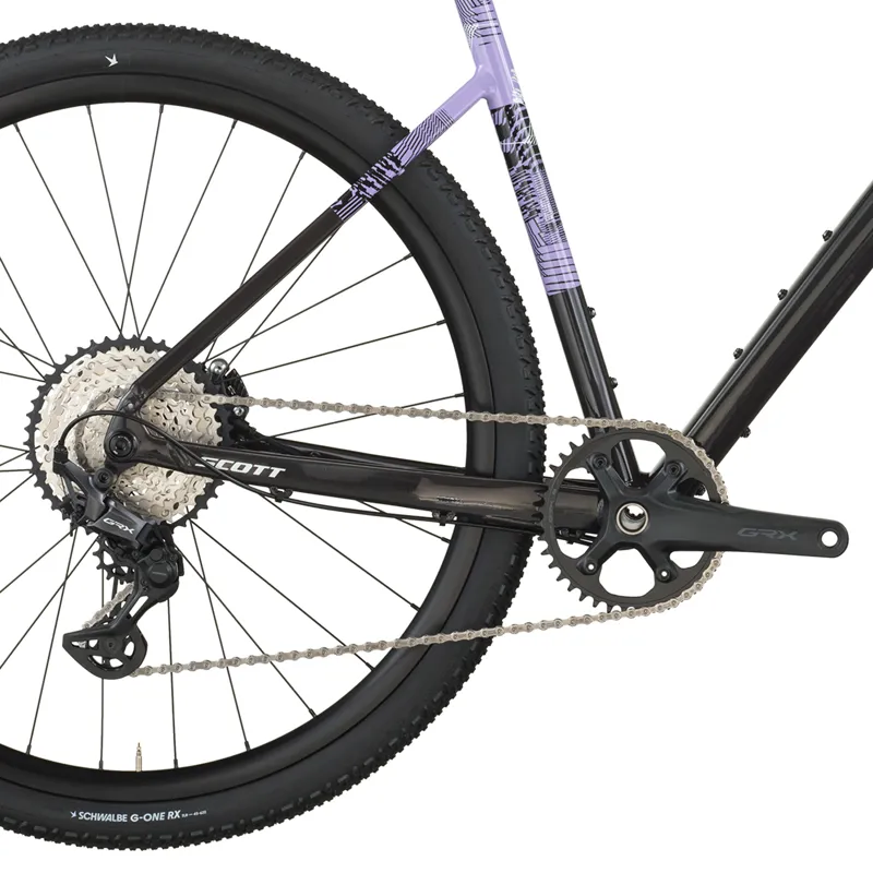 2026 Scott Speedster 10 Gravel Bike in Carbon Black/Tulip Purple-3