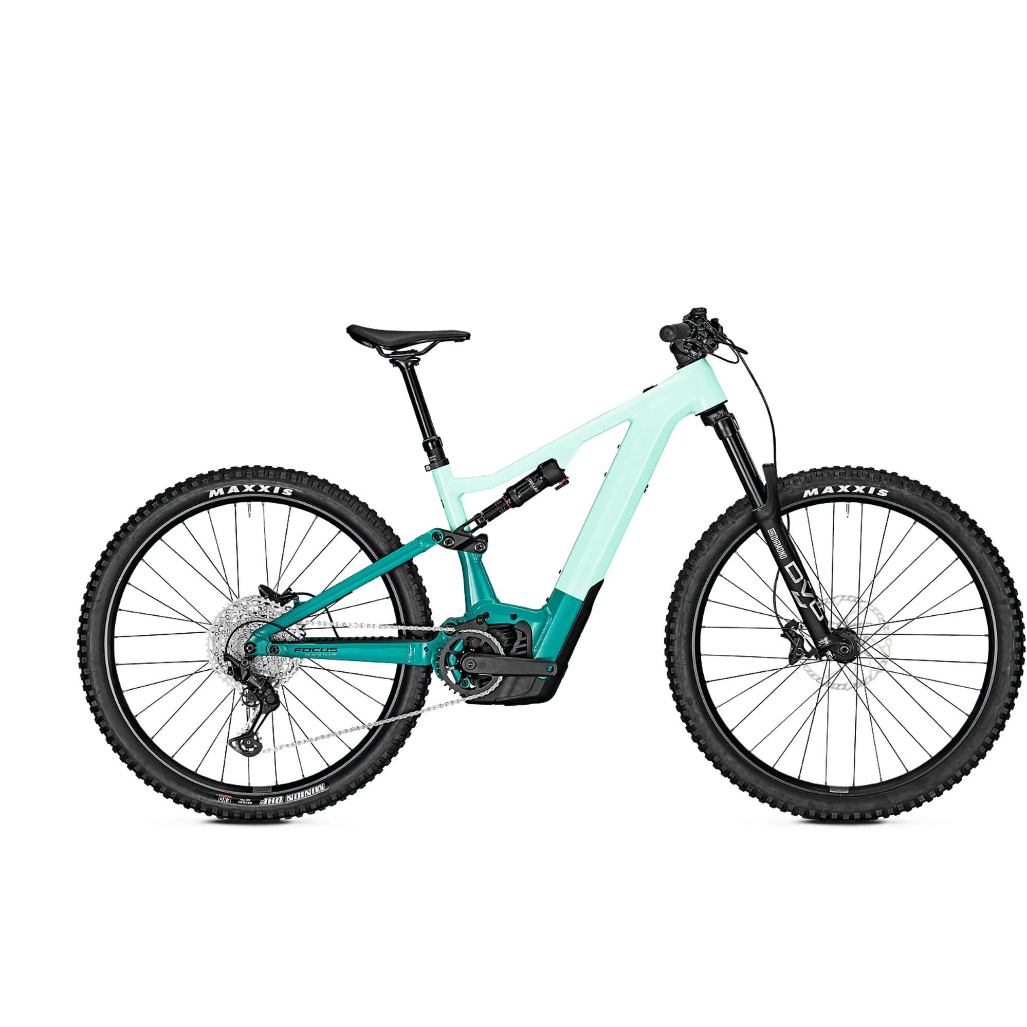 2023 Focus Jam2 6.7 Electric Mountain Bike in Green Blue
