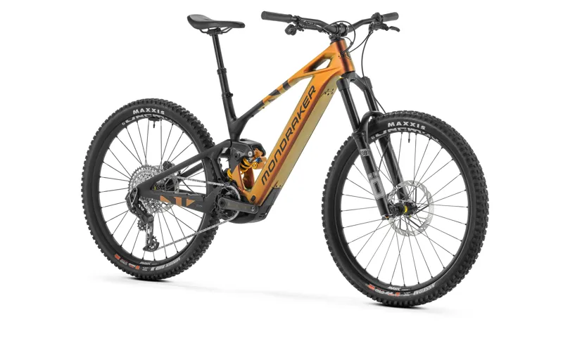2025 Mondraker Crafty Carbon XR Electric Mountain Bike in Black/Mars-1