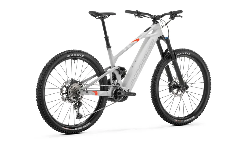 2025 Mondraker Crafty Carbon R Electric Mountain Bike - Bunker Grey/Red-2