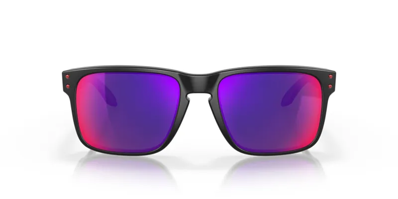 Oakley Holbrook Sunglasses in Matte Black - Positive Red Iridium Lens-5