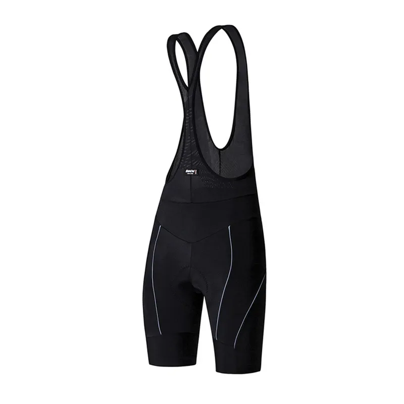 Santini Rea 2 Womens Padded Bib Shorts in Black