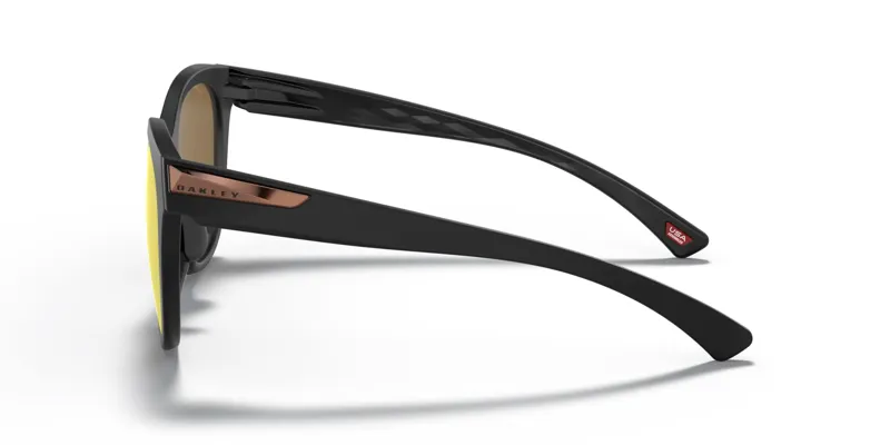 Oakley Low Key Sunglasses in Matte Black / PRIZM Rose Gold Polarised Lens-1