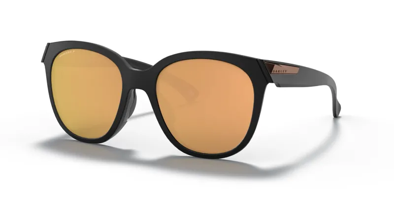 Oakley Low Key Sunglasses in Matte Black / PRIZM Rose Gold Polarised Lens