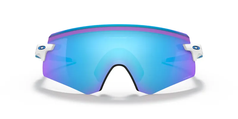 Oakley Encoder Sunglasses in Polished White / PRIZM Sapphire-1