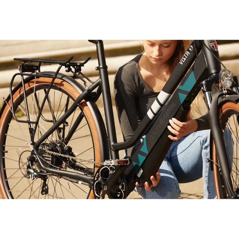 Batribike Vista-X 10.4Ah/375Wh Hybrid eBike in Black-1